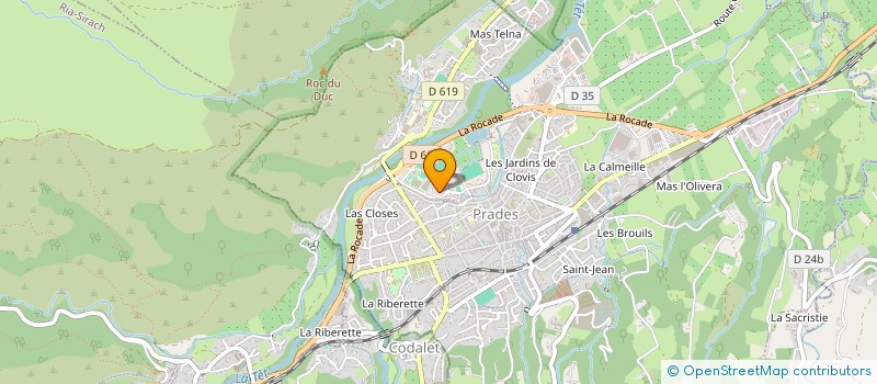 localisation de l'entreprise COMPAGNIE MERIDIONALE DE DISTRIBUTION à PRADES