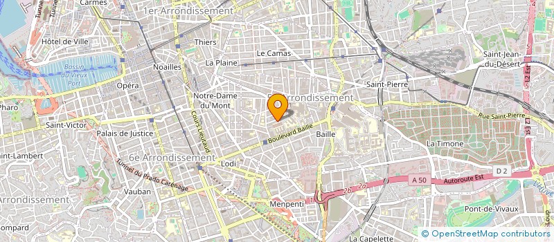 localisation de l'entreprise COMPAGNIE MERIDIONALE DE LA BOISSON à MARSEILLE