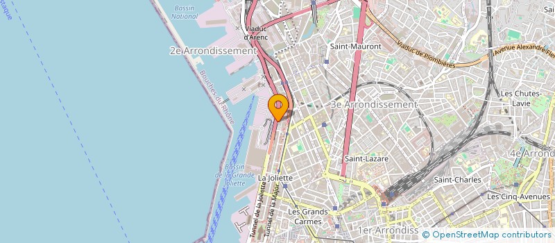localisation de l'entreprise COMPAGNIE MERIDIONALE DE MANUTENTION à MARSEILLE