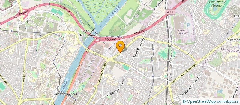 localisation de l'entreprise COMPAGNIE METIS à ANGERS