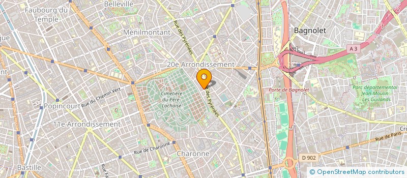 localisation de l'entreprise COMPAGNIE MILLE FIGURES  PARIS