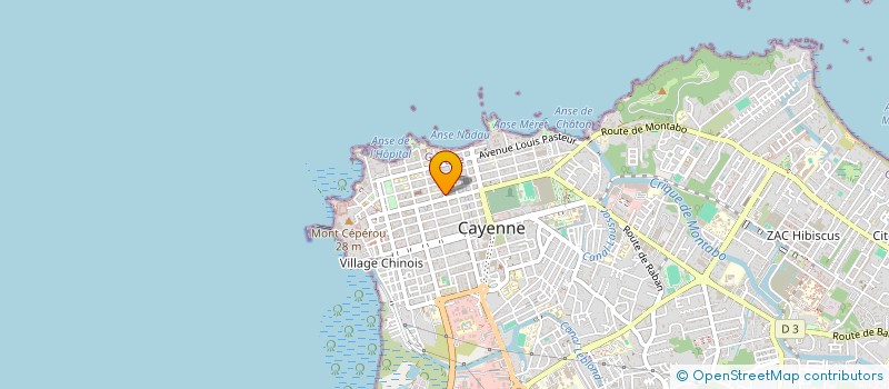 localisation de l'entreprise COMPAGNIE MINIERE DE DORLIN à CAYENNE