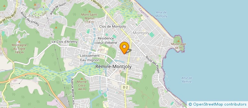 localisation de l'entreprise COMPAGNIE MINIERE DE L'ININI à REMIRE-MONTJOLY