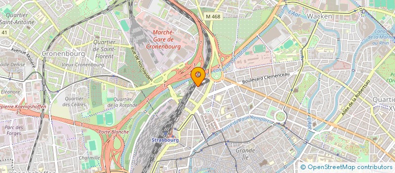 localisation de l'entreprise COMPAGNIE MJD à STRASBOURG