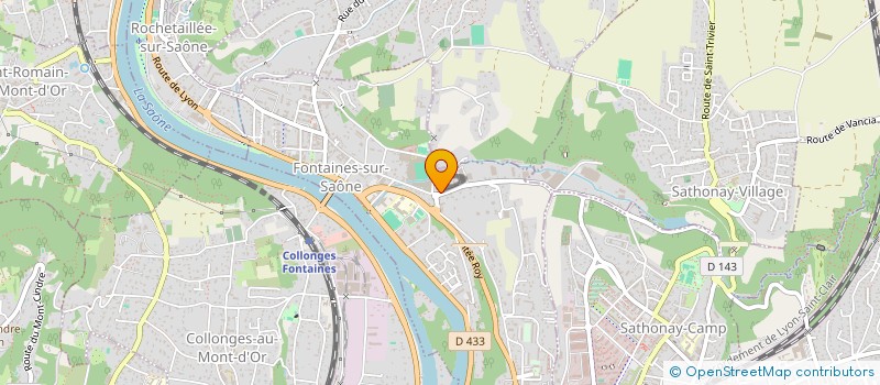 localisation de l'entreprise COMPAGNIE MULTISERVICES TRANSPORT FLUVIALE  FONTAINES-SUR-SAONE