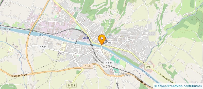 localisation de l'entreprise COMPAGNIE MULTITUDES à CREST