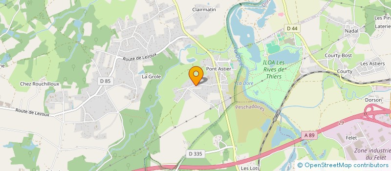 localisation de l'entreprise COMPAGNIE MYLENE SPECTACLES à ORLEAT