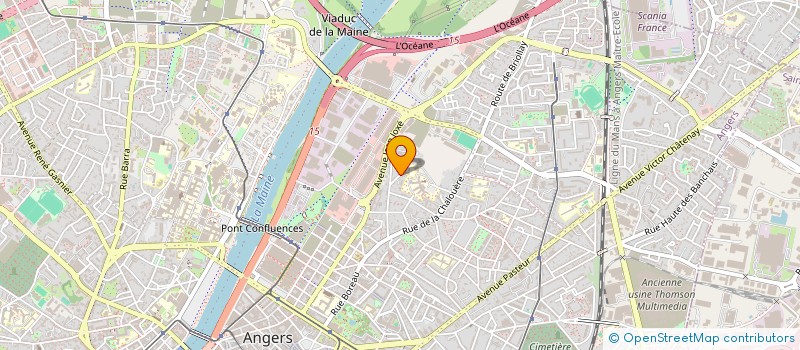 localisation de l'entreprise COMPAGNIE MYRTIL THEATRE  ANGERS