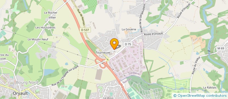 localisation de l'entreprise COMPAGNIE NANTAISE DE CONSTRUCTION à TREILLIERES