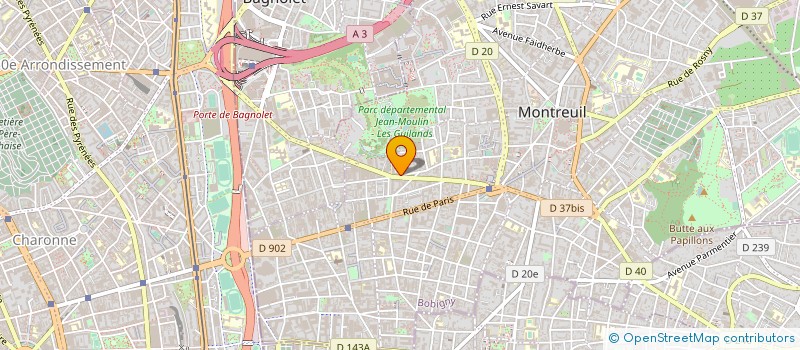 localisation de l'entreprise COMPAGNIE NATION à MONTREUIL