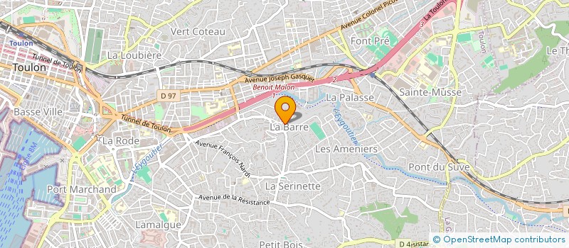 localisation de l'entreprise COMPAGNIE NECTAR  TOULON