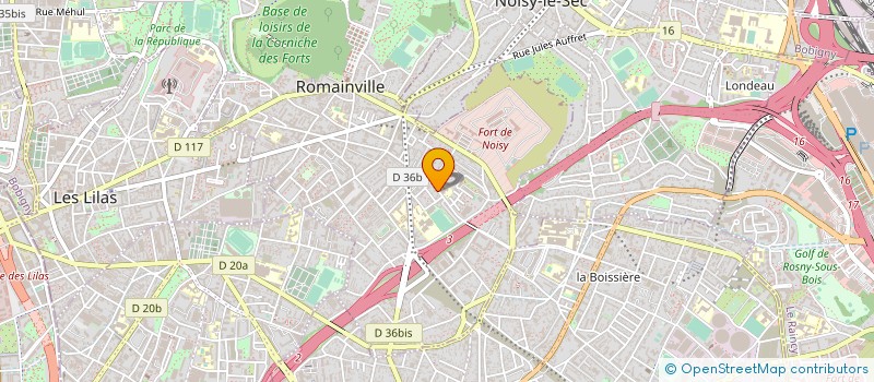 localisation de l'entreprise COMPAGNIE NEMA ASSOCIATION AUDIOVISUEL  ROMAINVILLE