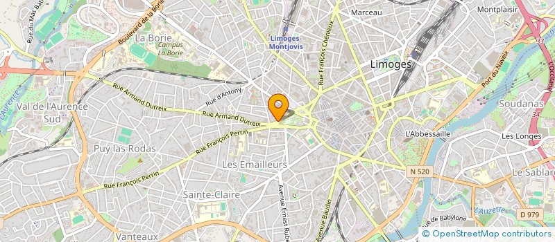 localisation de l'entreprise COMPAGNIE NI UNE NI DEUX à LIMOGES