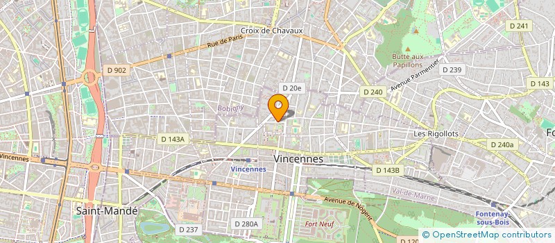localisation de l'entreprise COMPAGNIE NO NAME à VINCENNES