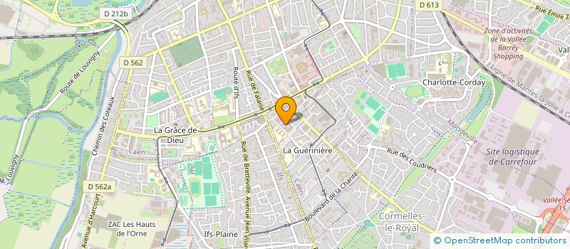 localisation de l'entreprise COMPAGNIE NORMANDE D'ENERGIES ECOLOGIQUES ET RENOUVELABLES à CAEN