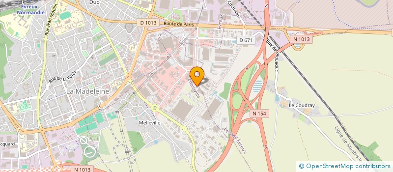 localisation de l'entreprise COMPAGNIE NORMANDE DES CLOTURES à LE VIEIL-EVREUX
