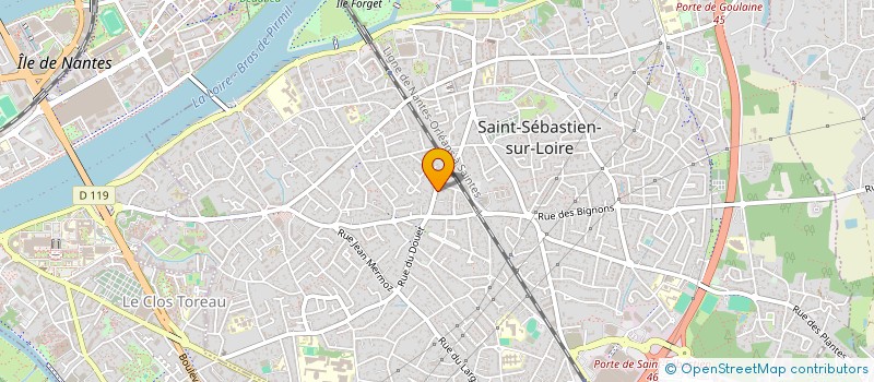 localisation de l'entreprise COMPAGNIE NU-ART à SAINT-SEBASTIEN-SUR-LOIRE