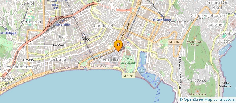 localisation de l'entreprise COMPAGNIE NYIMA  NICE