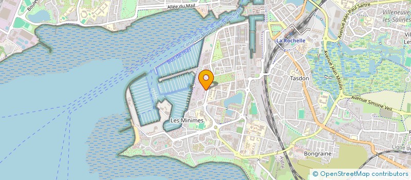 localisation de l'entreprise COMPAGNIE OCEANE FINANCIERE à LA ROCHELLE