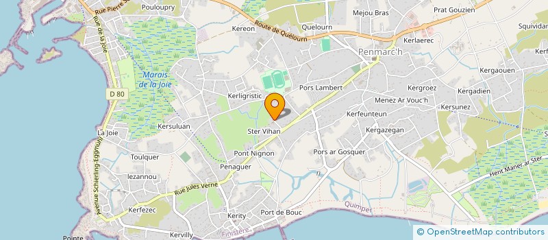 localisation de l'entreprise COMPAGNIE OLGAR F.  PENMARCH