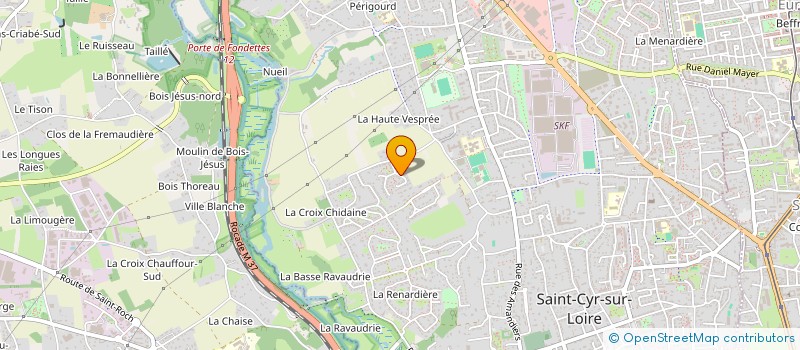 localisation de l'entreprise COMPAGNIE ON NE PEUT PAS MOURIR  SAINT-CYR-SUR-LOIRE