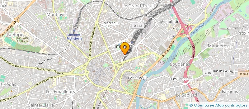 localisation de l'entreprise COMPAGNIE ONAVIO à LIMOGES