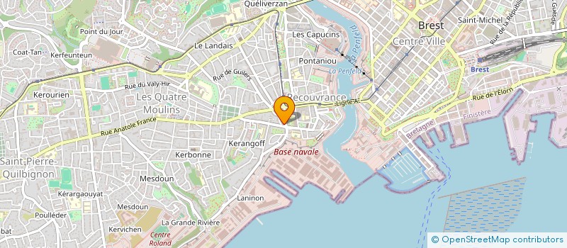 localisation de l'entreprise COMPAGNIE ONDAS à BREST