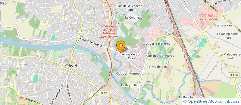 localisation de l'entreprise COMPAGNIE ORLEANAISE DE CONSTRUCTION à ORLEANS