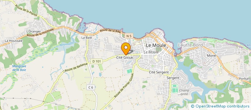 localisation de l'entreprise COMPAGNIE OUTRE MER DE TRANSPORT TALIEN ET FILS à LE MOULE