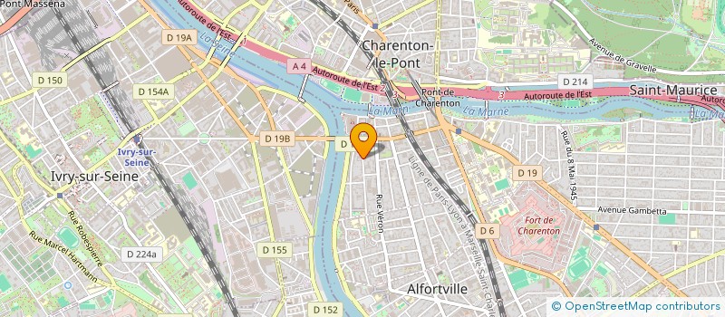 localisation de l'entreprise COMPAGNIE PARISIENNE D'ART ET ART à ALFORTVILLE