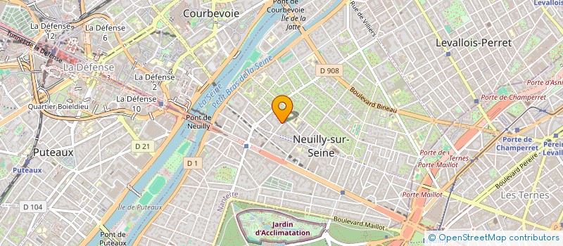 localisation de l'entreprise COMPAGNIE PARISIENNE DE LINOLEUM ET DE CAOUTCHOUC à NEUILLY-SUR-SEINE