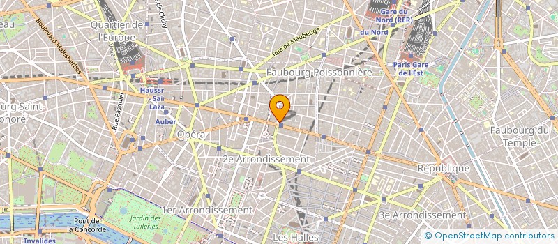 localisation de l'entreprise COMPAGNIE PARISIENNE DE RESTAURATION  PARIS