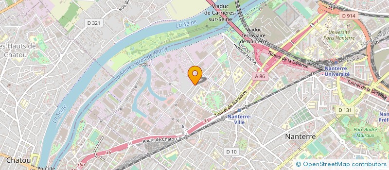 localisation de l'entreprise COMPAGNIE PARISIENNE DE SERVICES à NANTERRE