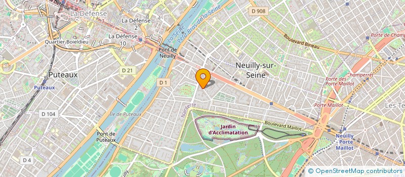 localisation de l'entreprise COMPAGNIE PARISIENNE DE VOITURES à NEUILLY-SUR-SEINE