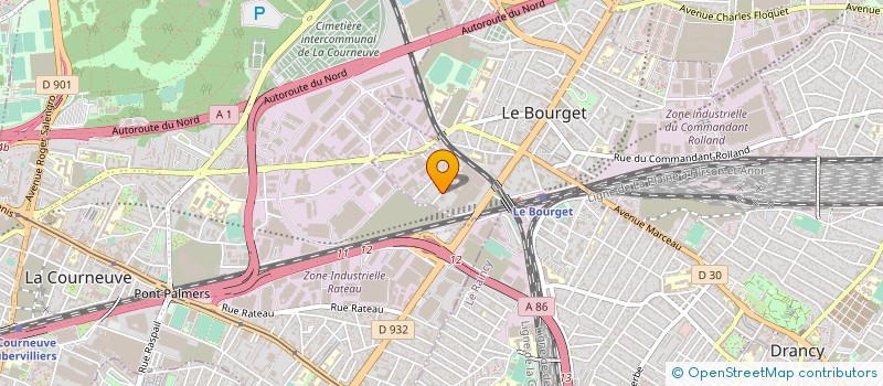 localisation de l'entreprise COMPAGNIE PARISIENNE DES FERRAILLES à LE BOURGET