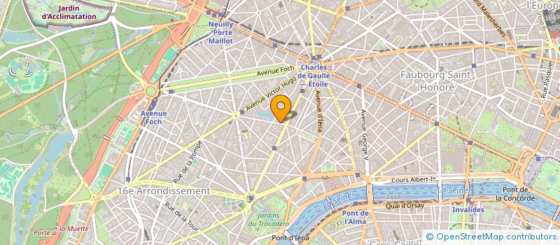 localisation de l'entreprise COMPAGNIE PARISIENNE HOTELIERE  PARIS