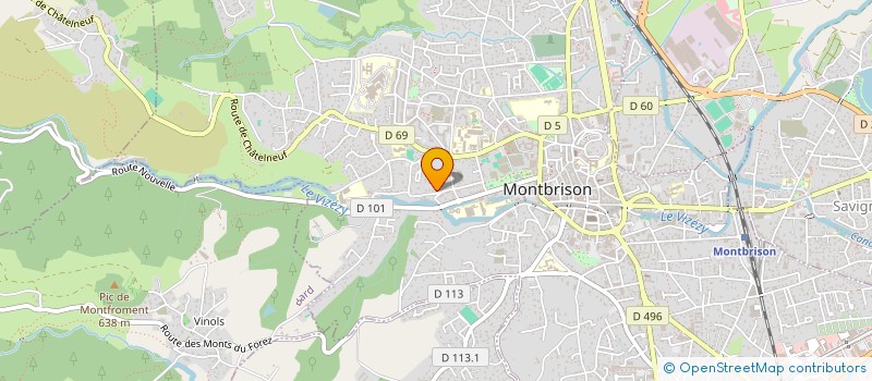 localisation de l'entreprise COMPAGNIE PARRENIN  MONTBRISON