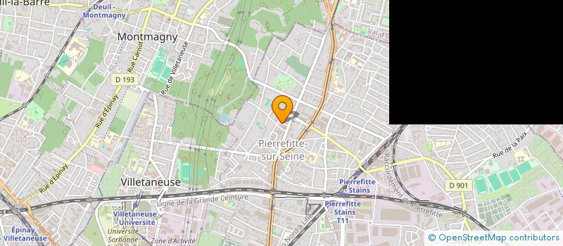 localisation de l'entreprise COMPAGNIE PARTAGE  PIERREFITTE-SUR-SEINE