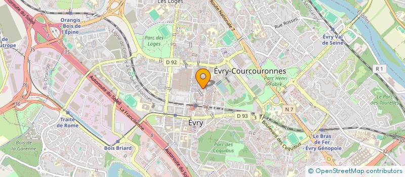 localisation de l'entreprise COMPAGNIE PAS SAGES A L ACTE  EVRY-COURCOURONNES