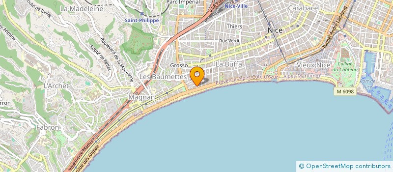 localisation de l'entreprise COMPAGNIE PAS VU PAS PRIS  NICE