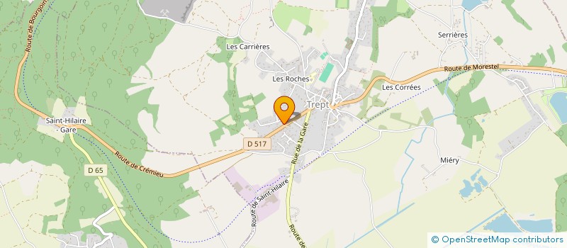 localisation de l'entreprise COMPAGNIE PASSAGE CLOWNE  TREPT