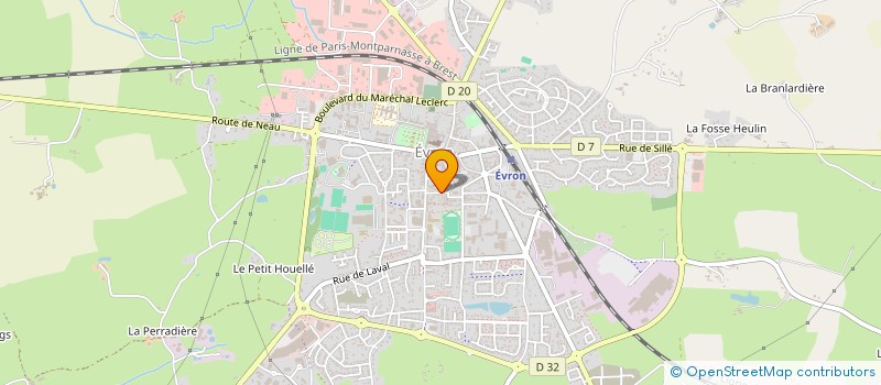 localisation de l'entreprise COMPAGNIE PAST'A TRAC  EVRON