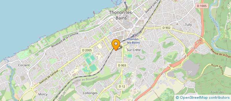 localisation de l'entreprise COMPAGNIE PATRICK COUBIA à THONON-LES-BAINS