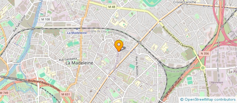 localisation de l'entreprise COMPAGNIE PEINTURE FRAICHE à MARCQ-EN-BARŒUL