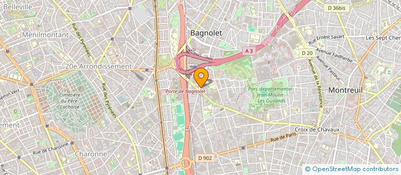 localisation de l'entreprise COMPAGNIE PETROLE à BAGNOLET