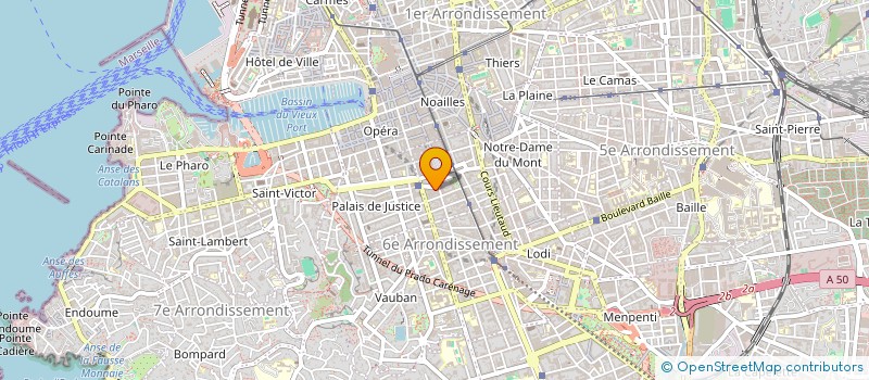 localisation de l'entreprise COMPAGNIE PEU IMPORTE à MARSEILLE