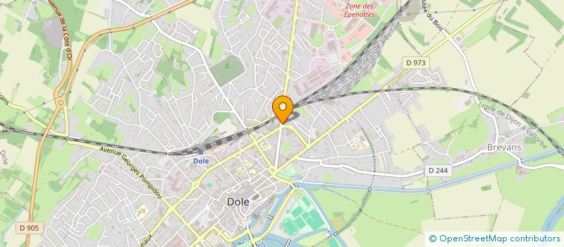 localisation de l'entreprise COMPAGNIE PHILIPPE HONORE à DOLE