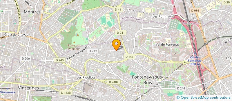localisation de l'entreprise COMPAGNIE PIERRE MARTOT - THEATRE DE SISYPHE à FONTENAY-SOUS-BOIS