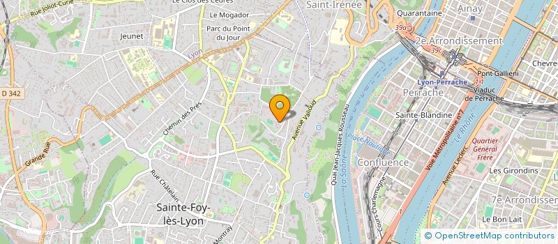 localisation de l'entreprise COMPAGNIE PLEINE LUNE PLEINE VOIX à SAINTE-FOY-LES-LYON