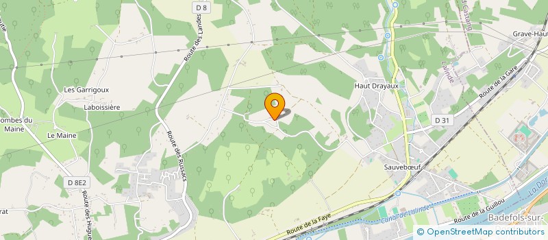 localisation de l'entreprise COMPAGNIE PLUME DE L ARBRE  LALINDE